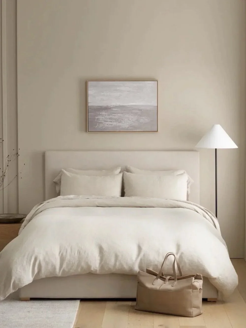 Quince European Linen Duvet Cover Set King/Cal King Natural 100% Flax Linen